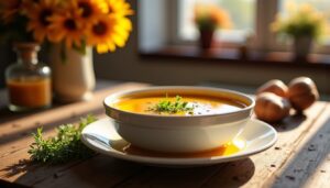 Velouté de potimarron et châtaignes : une recette simple et délicieusement crémeuse