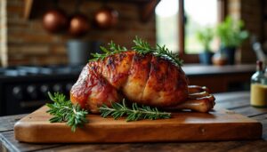 Gigot d'agneau rôti lentement au four : la recette pour une viande fondante et savoureuse