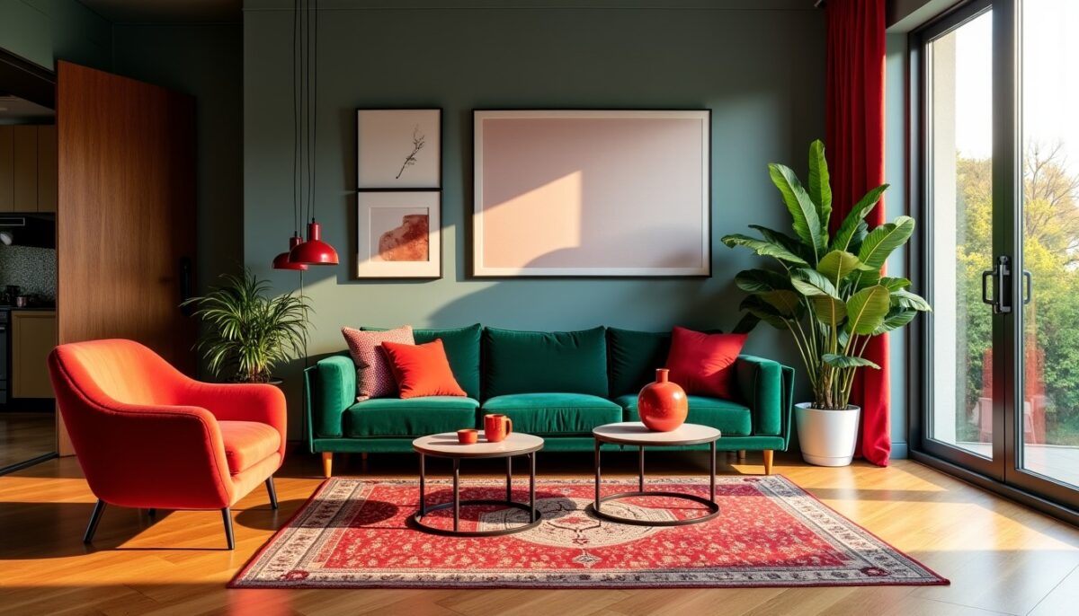 Couleur complémentaire du rouge : les clés pour des associations déco harmonieuses et réussies