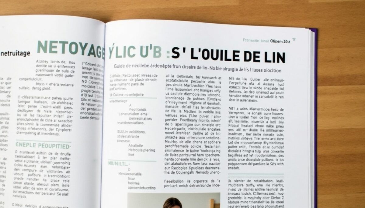 Nettoyage à l'huile de lin : guide complet des usages, conseils pratiques et précautions indispensables
