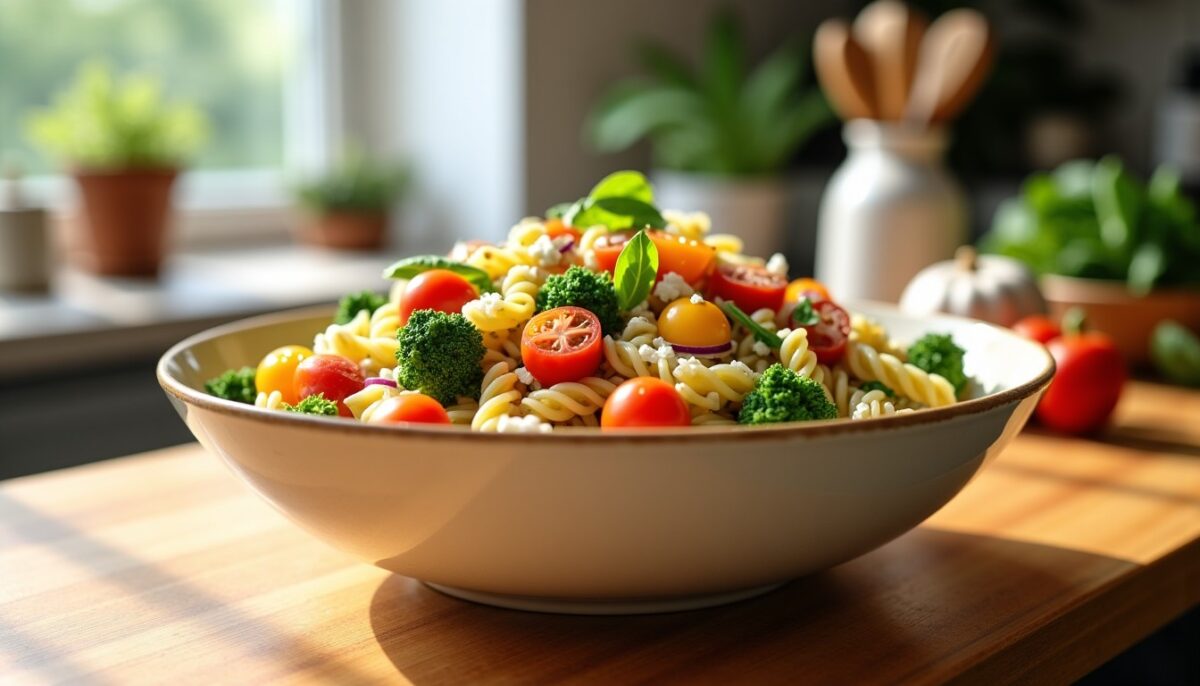 Salade de pâtes saine : recette rapide, équilibrée et délicieusement gourmande